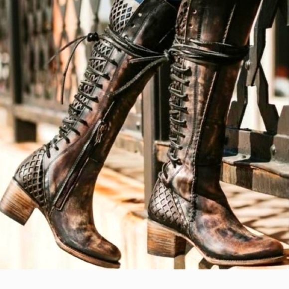 Freebird by Steven Women Carver Green Boots Size 12